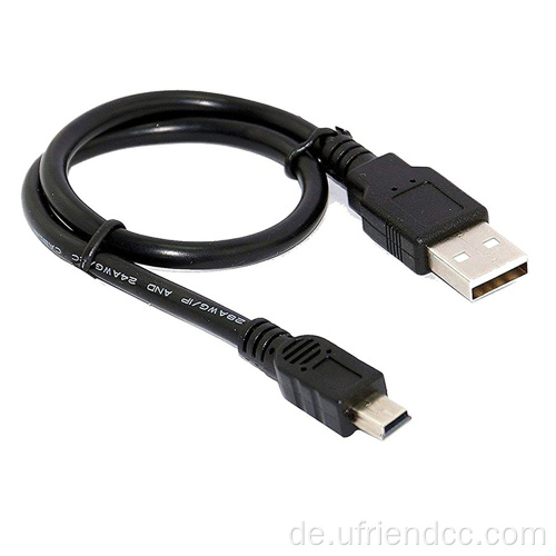 Custom Shed 5Pin Mini B USB 2.0 Ladedatenverlängerungskabel für PS3